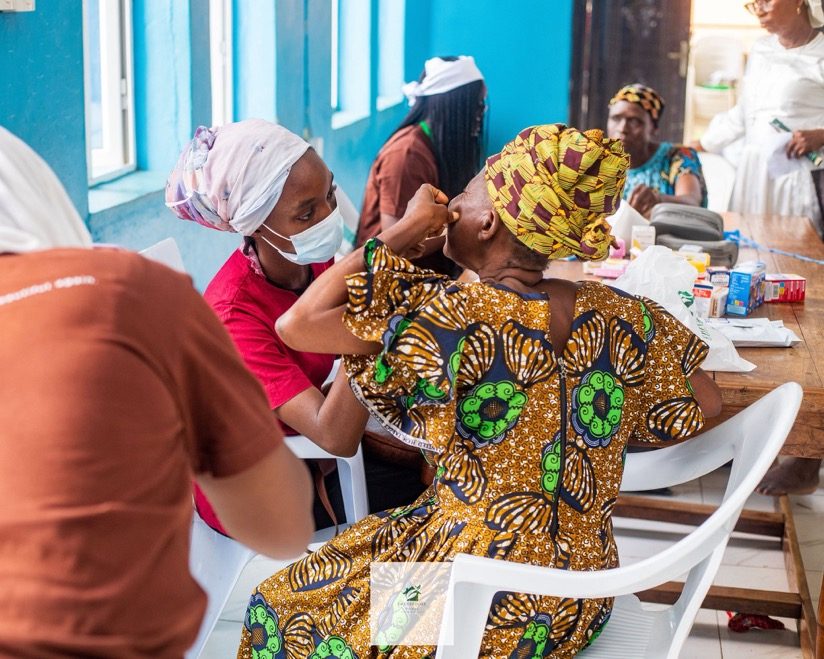 A dental check at the Mokola outreach